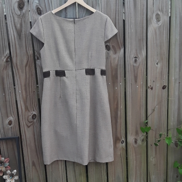 Studio 1 Brown Sheath Dress - Size 12 - Picture 5 of 7